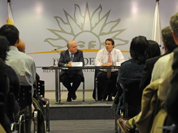 Prosecretario Diego Cánepa y director de AGESIC, José Clastornick
