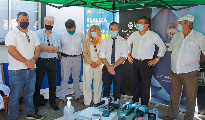 Inauguración de unidad de hisopados para detección de Covid 19 en Playa Mansa de Punta del Este