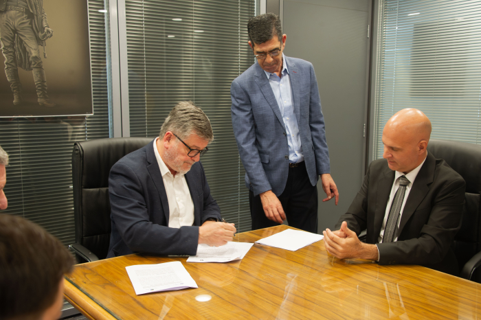 Firma del convenio entre la ONSC y la Intendencia de Canelones