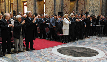 El presidente Tabaré Vázquez y la ministra María Julia Muñoz lideran festejos de Jura de la Constitución