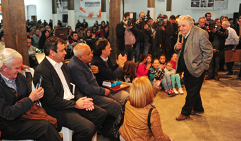 Presidente Mujica en el Molino Santa Rosa, Canelones
