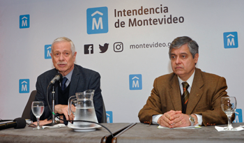 El ministro Jorge Basso junto al director ejecutivo del Instituto Nacional de Calidad, Gonzalo Blasina