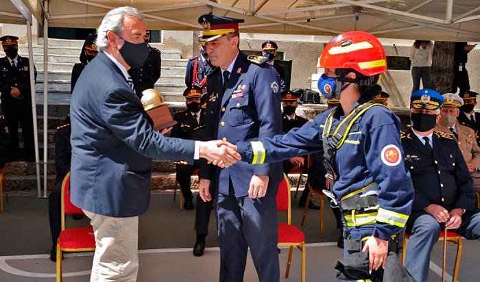 Acto por los 133 años de los servicios de bomberos en Uruguay