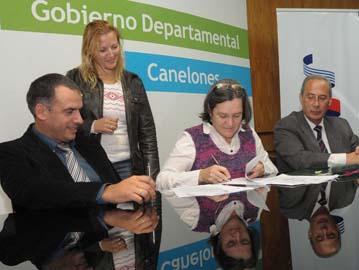 Momento de firma del convenio