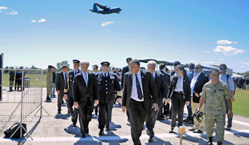 El presidente Tabaré Vázquez encabeza acto de la Fuerza Aérea