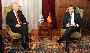 Presidente Vázquez con Alberto Núñez Feijóo