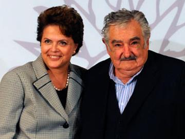 Rousseff y Mujica