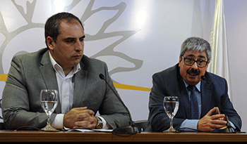 Subsecretario de Economía, Pablo Ferreri, y ministro interino de Relaciones Exteriores, Ariel Bergamino
