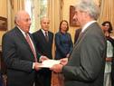 Presidente Vázquez recibió cartas diplomáticas credenciales de 14 embajadores