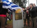 Placa en reconocimiento a víctimas de la dictadura colocada en Batallón 13 del Ejército
