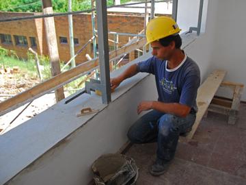 Trabajo en albañilería