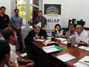 Enzo Benech reunido con organizaciones en Melo