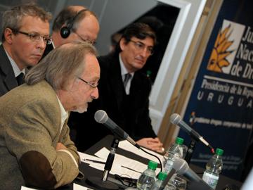 Autoridades de UNASEV y de Junta Nacional de Drogas