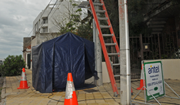 Instalación de fibra óptica