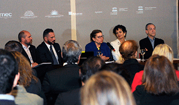 Autoridades en apertura del seminario