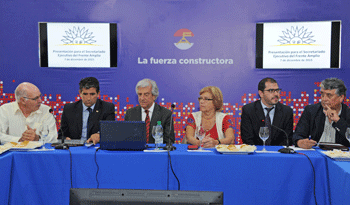 Presidente Tabaré Vázquez mantuvo un encuentro con secretariado ejecutivo del Frente Amplio