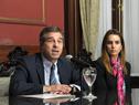 Conferencia de prensa de canciller, Ernesto Talvi, y subsecretaria de Relaciones Exteriores, Carolina Ache Batlle