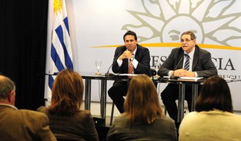 Prosecretario Diego Cánepa, en conferencia de prensa