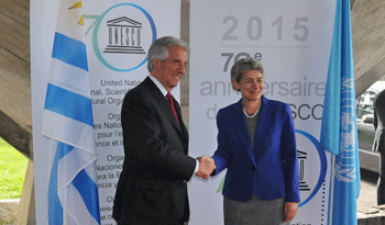 Presidente de la República, Tabaré Vázquez, se reunió con la directora general de la Unesco, Irina Bokova