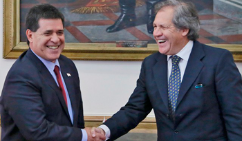Canciller Almagro en reunión internacional en Paraguay