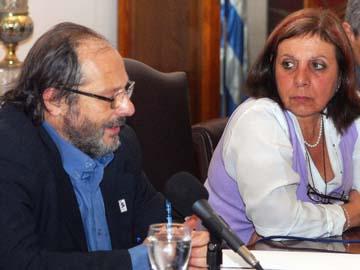 Ministro Daniel Olesker e Intendenta Ana Olivera