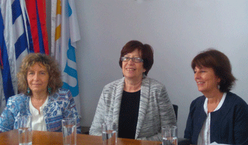 Mariella Mazzotti, Marina Arismendi y Marisa Lindner Mariella Mazzotti, Marina Arismendi y Marisa Lindner