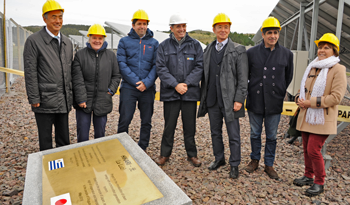Autoridades en Parque de UTE-ANTEL
