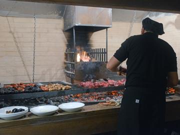 Parrilla del nuevo restaurante “Franquicia Uruguay Natural”