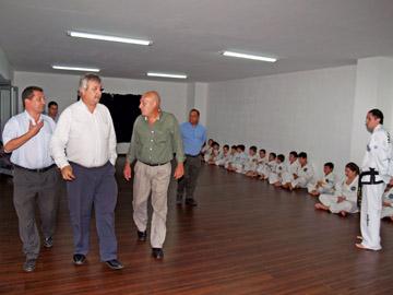 Ministro de Transporte y Obras Públicas en Club Sayago