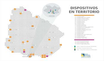 Ubicación de los dispositivos de la Junta Nacional de Drogas