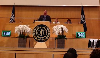 Ministro Ernesto Murro, en Conferencia Internacional de Trabajo Ministro Ernesto Murro, en Conferencia Internacional de Trabajo
