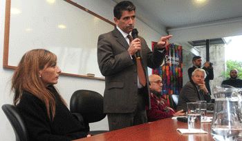 Vicepresidente Raúl Sendic en foro de la Facultad de Ciencias Sociales