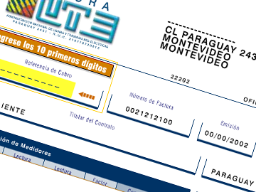 Factura de UTE
