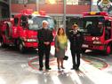 Embajada de Japón entregó 4 vehículos contra incendio a la Dirección Nacional de Bomberos