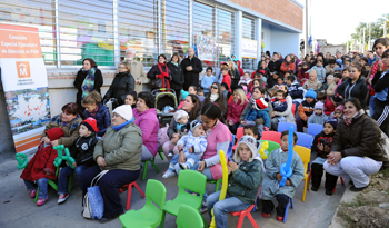 Inauguración del Centro CAIF “Sembrando Huellas” en barrio La Esperanza, Montevideo