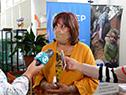 Declaraciones a la prensa de la directora del CEIP, Graciela Fabeyro