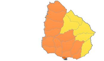 Advertencia naranja para 14 departamentos
