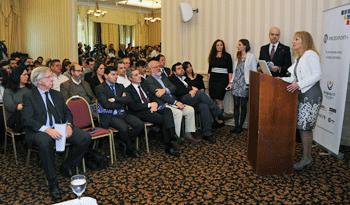 Ministra Carolina Cosse en lanzamiento de Proexport+