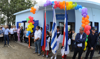 Inauguración de CAIF Los Ruralitos, en La Casilla, Flores