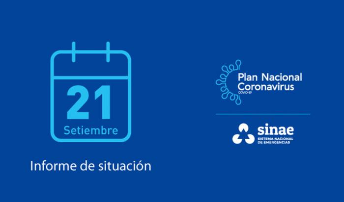 Portada del reporte diario del Sistema Nacional de Emergencias