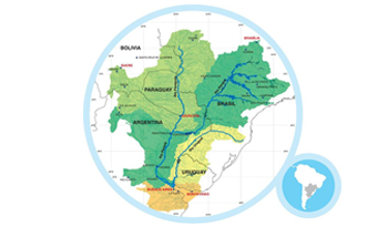 Mapa de la Cuenca del Plata