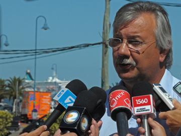 Ministro Pintado en declaraciones a la prensa