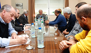 Reunión de Vázquez con representants de PIT-CNT