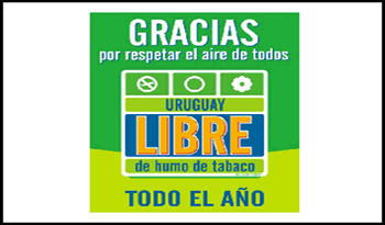 Logotipo de "Uruguay 100% libre de tabaco"