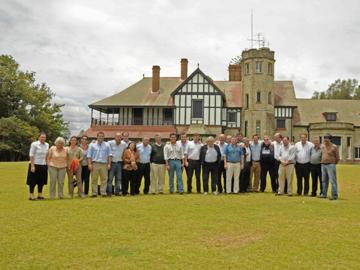 Foto de Intendentes y Presidente en Anchorena