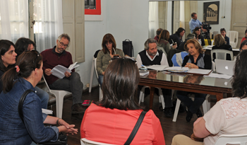 Ministra Eneida de León con organizaciones sociales de San José