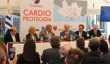 Presentación de 50 equipos cardiodesfibriladores que se instalarán en líneas de transporte CA1 y D1