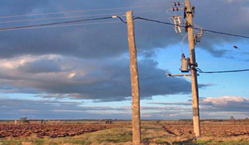 Cableado de UTE en zona rural