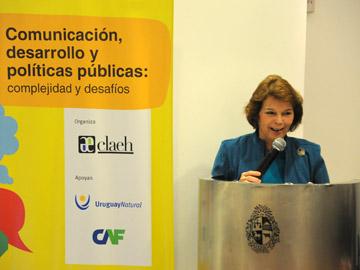 Marcia Rivera, coordinadora del Área de Políticas Sociales del CLAEH