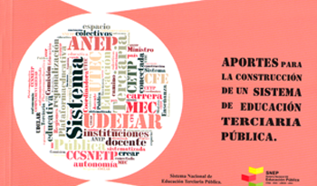 Tapa de la publicación "Aportes a la construcción de un Sistema de Educación Terciaria Pública"